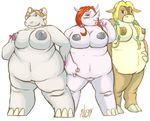  breasts female hi_res hippo mammal my_gym_partner&#039;s_a_monkey my_gym_partner's_a_monkey overweight ox pdxyz plain_background pussy rhinoceros white_background 