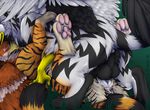  anus avian balls cum cum_in_pussy cum_inside eyes_closed feline female feral feral_on_feral gryphon knot knotting legs_up lying male mammal namugriff on_back penetration penis pussy sex spread_legs spreading straight tiger toradoshi vaginal vaginal_penetration wings 