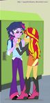  crossgender equestria_girls equine female flirting friendship_is_magic horse human jaquelindreamz male mammal my_little_pony pony sunset_shimmer_(eg) twilight_sparkle_(eg) twilight_sparkle_(mlp) 