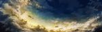  clouds dualscreen hatsuga_(dmaigmai) original scenic sky stars 