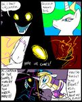  angry armor blue_eyes comic dialog english_text equine eyes female feral fight friendship_is_magic fur glowing glowing_eyes group hair horn horse inside magic male mammal metal_(artist) multi-colored_hair my_little_pony pony princess princess_celestia_(mlp) royal_guard_(mlp) royalty shining_armor_(mlp) text unicorn white_fur winged_unicorn wings 