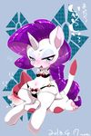  anthro anthrofied blue_eyes blush cat clothed clothing duo equine feline female feral friendship_is_magic fur hair horn horse japanese_text legwear looking_at_viewer makeup mammal my_little_pony naoki navel open_mouth pony purple_hair rarity_(mlp) sitting skimpy stockings sweat text unicorn white_fur 