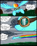  blue_fur comic crying dialog english_text equine eyes eyewear female feral flying friendship_is_magic fur goggles googgles hair horse mammal metal_(artist) multi-colored_hair my_little_pony outside pegasus pony rain rainbow_dash_(mlp) rainbow_hair sad sky solo tears text wings 