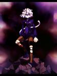  animal_ears cat_ears cat_tail curly_hair hunter_x_hunter looking_at_viewer male_focus neferpitou siat smile solo tail 