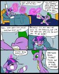  angry bandage book comic dialog dragon duo english_text equine eyes eyes_closed female feral friendship_is_magic fur green_eyes hair horn horse inside lying magic male mammal metal_(artist) my_little_pony pony purple_eyes purple_fur purple_hair spike_(mlp) text twilight_sparkle_(mlp) unicorn 