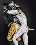  anal_penetration anthro bullterrier cum duo feline forced gay jaguar male mammal muzzle_(object) muzzled penetration rape sex switchbladekid 