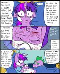  bandage blood comic dialog dragon duo english_text equine eyes eyes_closed female feral friendship_is_magic fur green_eyes hair horn horse inside male mammal metal_(artist) my_little_pony pony purple_eyes purple_fur purple_hair scratches spike_(mlp) text twilight_sparkle_(mlp) unicorn 