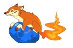  browser canine cum feral fire firefox fox globe gooch knot male mammal penis smile smirk 