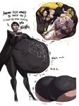  bayonetta bayonetta_(character) belly big_belly big_butt butt clothing human mammal nintendo not_furry redblacktac video_games vore 