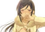  aragaki_ayase bad_id bad_pixiv_id black_eyes black_hair coat long_hair ore_no_imouto_ga_konna_ni_kawaii_wake_ga_nai sakaki_kayumu tears 