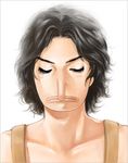  1boy bb1208 black_hair eyes_closed male male_focus one_piece overalls solo topless usopp 