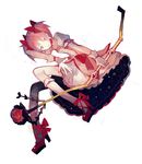  1girl bow_(weapon) clea dress gloves kaname_madoka magical_girl mahou_shoujo_madoka_magica pink_eyes pink_hair smile solo weapon white_background 