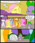  applejack_(mlp) blonde_hair blue_eyes blue_fur comic cowboy_hat crying cutie_mark dialog dragon english_text equine eyes female feral fluttershy_(mlp) freckles friendship_is_magic fur green_eyes group hair hat horn horse inside male mammal metal_(artist) multi-colored_hair my_little_pony orange_fur outside pegasus pink_fur pink_hair pinkamena_(mlp) pinkie_pie_(mlp) pony purple_body purple_hair rainbow_dash_(mlp) rainbow_hair rarity_(mlp) sad spike_(mlp) text unicorn white_fur wings yellow_fur 