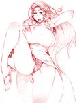  bad_id bad_pixiv_id breasts fighting_stance high_heels hong_meiling huge_breasts leg_up legs long_hair monochrome panties pantyshot shoes solo standing standing_on_one_leg tanishi_(tani4) thighs touhou underwear 