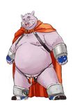  botamochi build_tiger cosplay gamma-g male mammal overweight porcine solo 