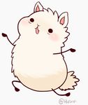  animated black_eyes blush fur huiro llama plain_background running solo white_background white_fur 