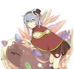  bad_id bad_pixiv_id blue_hair creator gloves hat kurono_yuu mini_hat mini_top_hat purple_eyes ragnarok_online short_hair simple_background skirt solo top_hat vanilmirth_(ragnarok_online) white_background 