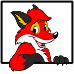  animated canine cute fox looking_at_viewer mammal simple_background solo yappy 