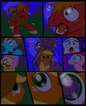  angry applejack_(mlp) big_macintosh_(mlp) black_eye blonde_hair blood blue_eyes blue_fur comic cowboy_hat equine eyes female feral fight fluttershy_(mlp) freckles friendship_is_magic fur green_eyes group hair hat horn horse male mammal metal_(artist) monster multi-colored_hair my_little_pony orange_fur orange_hair outside pegasus pink_fur pink_hair pinkie_pie_(mlp) pony purple_body purple_eyes purple_hair rainbow_dash_(mlp) rainbow_hair rarity_(mlp) red_fur scared scratches text unicorn wings 