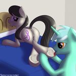  amber_eyes anus bed black_hair blue_hair butt cutie_mark duo equine female feral friendship_is_magic fur green_fur grey_fur hair hoof_fetish hoof_licking hoof_worship hooves horn horse inside lesbian licking looking_back lying lyra_(mlp) lyra_heartstrings_(mlp) mammal my_little_pony octavia_(mlp) on_front open_mouth pony purple_eyes pussy raised_tail saliva signature tongue tongue_out two_tone_hair unicorn vertex wet 