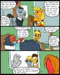  applejack_(mlp) bed big_macintosh_(mlp) blonde_hair blue_eyes bow_tie brown_fur brown_hair comic cowboy_hat derpy_hooves_(mlp) dialog doctor_whooves_(mlp) english_text equine eyes female feral freckles friendship_is_magic fur green_eyes grey_fur group hair hat horse inside male mammal metal_(artist) my_little_pony orange_fur orange_hair pony red_fur sculpture statue text weeping_angel yellow_eyes 