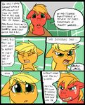  angry applejack_(mlp) big_macintosh_(mlp) blonde_hair comic crying dialog duo english_text equine eyes female feral freckles friendship_is_magic fur green_eyes hair horse inside male mammal metal_(artist) my_little_pony orange_fur orange_hair pony red_fur tears text yoke 