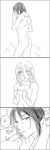  christa_renz comic freckles greyscale kurokoshou monochrome multiple_girls muscle nude shingeki_no_kyojin short_hair sparkle staring ymir_(shingeki_no_kyojin) 