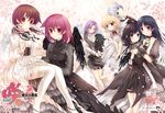  kajiki_yumi lolita_fashion miyanaga_saki miyanaga_teru onjouji_toki saki shimizudani_ryuuka thighhighs touyoko_momoko wings xin 