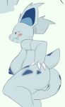 anthro big_breasts big_ears blush breasts claws fangs female generation_1_pokemon genitals jizzus lilly_(jizzus) markings nidorina nintendo pokemon pokemon_(species) pussy red_eyes solo spikes spikes_(anatomy) teeth
