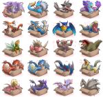 ambiguous_gender azure_rathalos bird_wyvern box brute_wyvern canes-cm capcom carapaceon cardboard cardboard_box chameleos container deviljho fanged_wyvern feral flying_wyvern great_jaggi hermitaur if_it_fits_i_sits_(meme) in_box in_container kecha_wacha kushala_daora lagiacrus leviathan_(mh) male malfestio meme monster_hunter multiple_images najarala nargacuga neopteron nibelsnarf piscine_wyvern plesioth primatius rajang rath_wyvern rathalos seltas simple_background snake_wyvern stygian_zinogre tigrex white_background yian_garuga yian_kut-ku zinogre