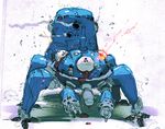  full_body ghost_in_the_shell ghost_in_the_shell_stand_alone_complex glowing jnt machinery no_humans simple_background sketch solo tachikoma white_background 