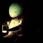  bad_pixiv_id dark final_fantasy horror_(theme) knife lantern no_humans solo tonberry xilla 