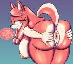 2024 5_fingers anthro anus areola bent_over big_breasts big_butt black_nose breasts butt canid canine canis conductor&#039;s_wife_(sonic) dialogue digital_media_(artwork) domestic_dog english_text eyelashes female fingers fur genitals hair hi_res looking_back mammal mature_anthro mature_female multicolored_body multicolored_fur narrowed_eyes nipples nude nude_anthro nude_female open_mouth open_smile pink_areola pink_body pink_fur pink_hair pink_nipples pink_speech_bubble presenting presenting_anus pussy raised_tail sega smile solo someth1ngoranother sonic_the_hedgehog_(series) speech_bubble spread_butt spreading tail teeth text the_murder_of_sonic_the_hedgehog tongue two_tone_body two_tone_fur white_body white_fur yellow_eyes