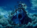  battleship military military_vehicle nishikawa_shinji no_humans oldschool ship space_craft uchuu_senkan_yamato warship watercraft yamato_(spaceship) yamato_(uchuu_senkan_yamato) 
