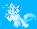  ambiguous_gender blue_eyes blue_theme cat feline mammal solo spam_cat spamcat 