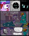  &lt;3 bandage blanket blood blue_fur comic cutie_mark dialog english_text equine female feral friendship_is_magic fur green_eyes hair horn horse lampshade mammal mane metal_(artist) multi-colored_hair my_little_pony open_mouth pegasus pillow pink_fur pink_hair pinkie_pie_(mlp) pony purple_eyes purple_fur purple_hair rainbow_dash_(mlp) rainbow_hair speech_bubbles text twilight_sparkle_(mlp) two_tone_hair unicorn wings 