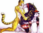  anal_penetration anthro canine cheetah duo erection feline gay male mammal mel_fluff penetration penis piercing sex wolf 