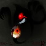  creepy evil_grin ghost grin mask nightmare_fuel nintendo pok&#233;mon pok&eacute;mon pokemonfromhell red_eyes smile solo spirit teeth video_games yamask 