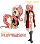  alpha_channel blue_eyes blush clothing duo english_text equine eyes female feral fluttershy_(mlp) friendship_is_magic fur hair horse human humanized mammal my_little_pony pegasus pink_hair plain_background pony smile square_crossover standing text the-orator transparent_background wings yellow_fur 