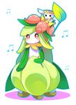  flabebe leaf lilligant musical_note no_humans pokemon rabteatime 