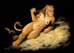  anthro breasts dreadlocks feline female lion looking_at_viewer mammal nipples nude pinup pose scale_(artist) solo whiskers 