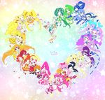  6+girls absolutely_everyone akimoto_komachi aoki_reika aono_miki arm_warmers blonde_hair blue_eyes blue_hair blue_skirt boots bow brown_eyes candy_(smile_precure!) chiffon_(fresh_precure!) choker choppy chypre_(heartcatch_precure!) closed_eyes coco_(yes!_precure_5) coffret_(heartcatch_precure!) color_connection copyright_name creature cure_aqua cure_beat cure_beauty cure_berry cure_black cure_bloom cure_blossom cure_dream cure_echo cure_egret cure_happy cure_lemonade cure_march cure_marine cure_melody cure_mint cure_moonlight cure_muse_(yellow) cure_passion cure_peace cure_peach cure_pine cure_rhythm cure_rouge cure_sunny cure_sunshine cure_white detached_sleeves everyone fingerless_gloves flappy foop fresh_precure! futari_wa_precure futari_wa_precure_max_heart futari_wa_precure_splash_star gloves green_eyes green_hair green_skirt hair_flaps hair_ornament hair_ribbon hanasaki_tsubomi heartcatch_precure! higashi_setsuna hino_akane_(smile_precure!) hoshizora_miyuki houjou_hibiki hummy_(suite_precure) hyuuga_saki kasugano_urara_(yes!_precure_5) kiryuu_kaoru kiryuu_michiru kise_yayoi knee_boots kujou_hikari kurokawa_eren kurumi_erika long_hair lulun mascot mepple midorikawa_nao midriff milk_(yes!_precure_5) milky_rose mimino_kurumi minamino_kanade minazuki_karen mipple mishou_mai misumi_nagisa momozono_love moop multiple_girls myoudouin_itsuki natsuki_rin navel nuts_(yes!_precure_5) orange_choker orange_skirt pink_bow pink_choker pink_eyes pink_hair pink_skirt ponytail porun potpourri_(heartcatch_precure!) precure precure_all_stars precure_all_stars_new_stage:_mirai_no_tomodachi purple_eyes purple_hair rainbow_order red_eyes red_hair red_skirt ribbon sakagami_ayumi sasaki03 seiren_(suite_precure) shiny_luminous shirabe_ako shirt shoes short_hair side_ponytail skirt smile_precure! sparkle star suite_precure syrup_(yes!_precure_5) tart_(fresh_precure!) thigh_boots thighhighs tsukikage_yuri twintails very_long_hair white_choker white_legwear wide_ponytail yamabuki_inori yellow_bow yellow_eyes yellow_skirt yes!_precure_5 yes!_precure_5_gogo! yukishiro_honoka yumehara_nozomi 