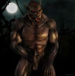  3d abs anthro balls biceps big_muscles big_penis black_howler black_penis brown_fur brown_hair canine cgi claws cum cum_string ear_piercing erection fangs fur hair humanoid_penis leaking looking_at_viewer lycaeous male mammal masturbation muscles night night_sky nipple_piercing nipples nude open_mouth pecs penis piercing pose precum presenting red_eyes solo standing tattoo teeth toned tongue vein were werewolf wolf 