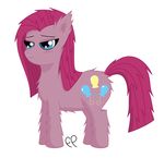  blush cutie_mark equine female feral filthy_perfection fluffy friendship_is_magic fur hair horse mammal my_little_pony pink_fur pink_hair pinkamena_(mlp) pinkie_pie_(mlp) plain_background pony solo white_background 