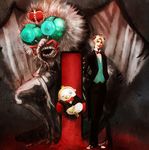  alternate_form bad_id bad_pixiv_id beelzebub_(azazel-san) bird blonde_hair bug crown demon fly highres insect monster multiple_persona potiko68 yondemasu_yo_azazel-san. 