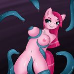  anthro anthrofied blue_eyes breasts equine female friendship_is_magic fur hair horse mammal my_little_pony navel nipples nude pink_fur pink_hair pinkamena_(mlp) pinkie_pie_(mlp) pony smile solo straight_hair tentacles wooxx 