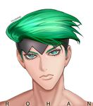  bad_id bad_pixiv_id diamond_wa_kudakenai green_eyes green_hair headband jojo_no_kimyou_na_bouken kishibe_rohan lloule male_focus solo 