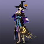  1girl cai_wenji fairy_godmother hat pumpkin shin_sangoku_musou witch_hat 