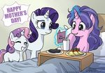  cub equine female feral food friendship_is_magic group hair holidays horn horse john_joseco mammal mother&#039;s_day mother's_day multi-colored_hair my_little_pony pearl_(mlp) pony purple_hair rarity_(mlp) sibling sisters straw strawberry sweetie_belle_(mlp) unicorn young 