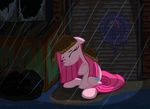  animated cutie_mark equine female feral friendship_is_magic fur hair homeless horse mammal my_little_pony outside pink_fur pink_hair pinkamena_(mlp) pinkie_pie_(mlp) pony rain solo tears template93 